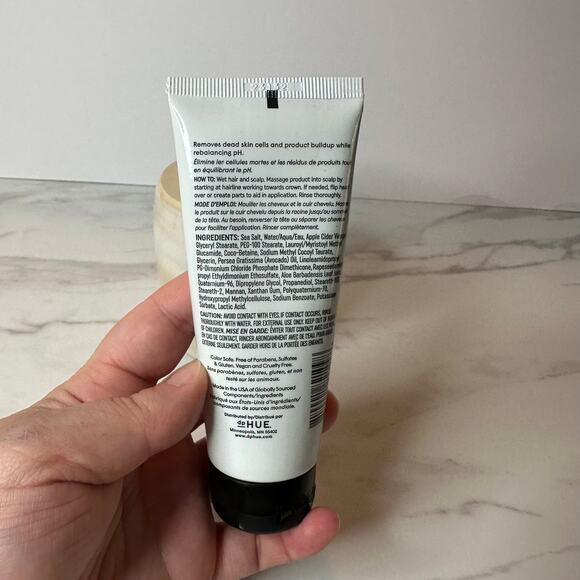 dpHUE ACV Apple Cider Vinegar Scalp Scrub 2oz 59ml Pink Himalayan Salt - Picture 3 of 5